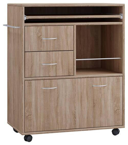 ALLZWECKWAGEN Sonoma Eiche  - Sonoma Eiche, Design, Holzwerkstoff/Kunststoff (70/40/86cm) - MID.YOU
