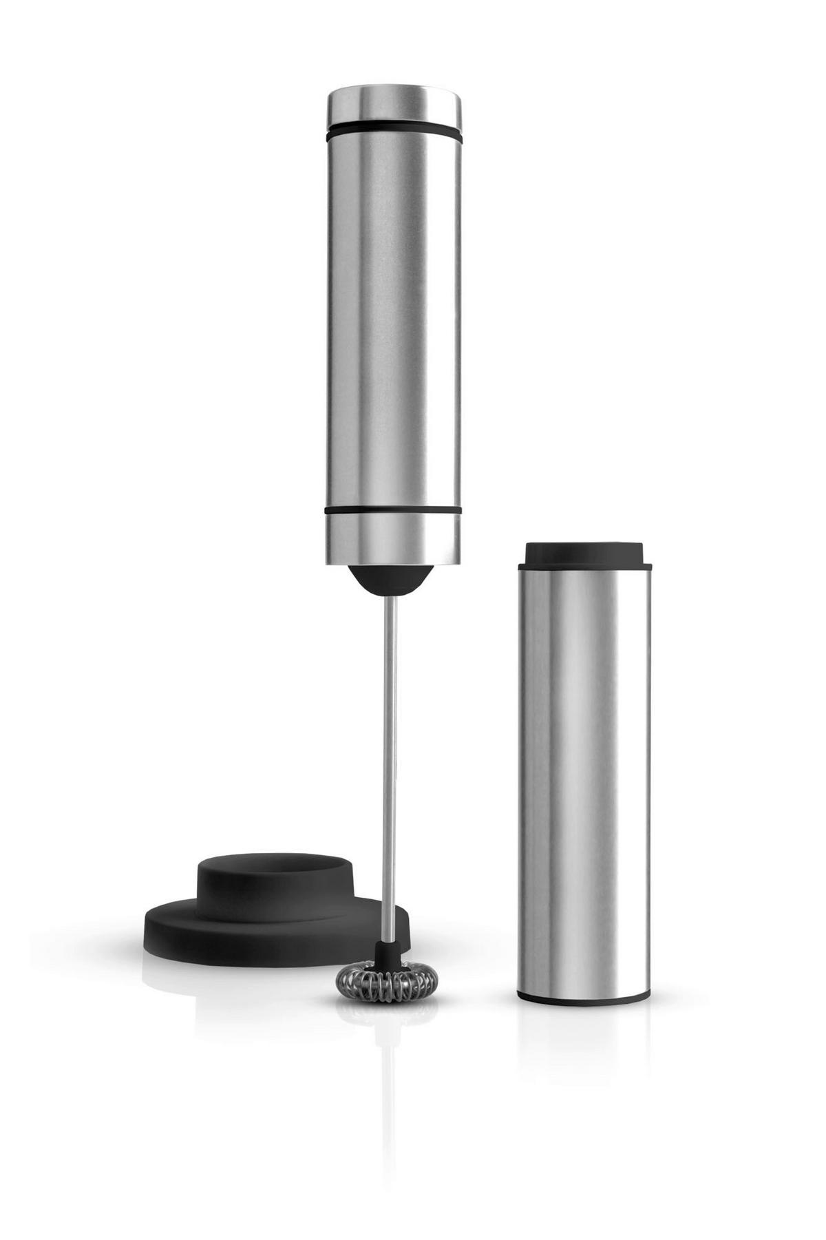 MILCHSCHÄUMER   - Edelstahlfarben, Design, Kunststoff/Metall (3/21cm) - AdHoc