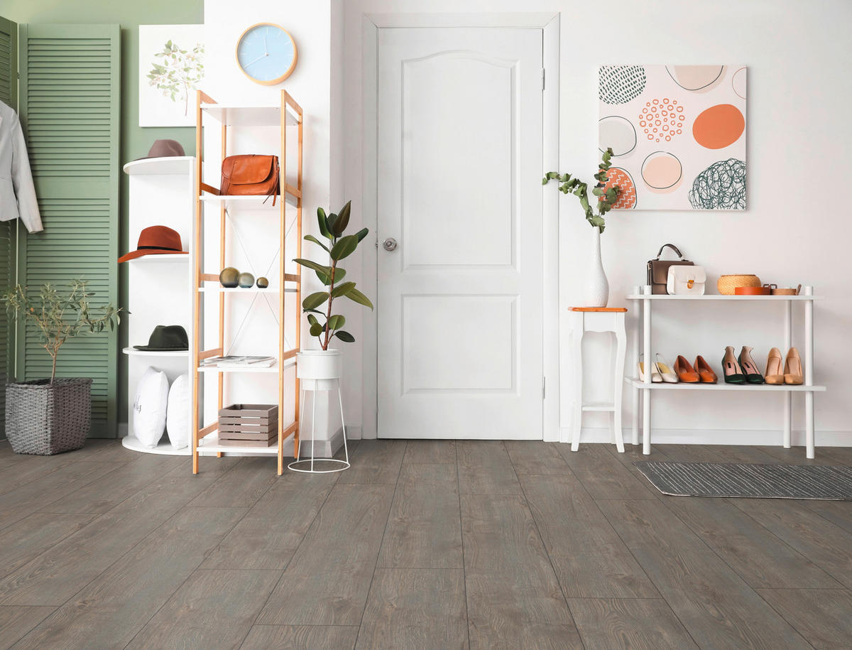 LAMINATBODEN Exquisit Plus  - Eiche grau, KONVENTIONELL, Holz (138.0/24.4/0.8cm)