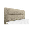 BOXSPRINGBETT 140/200 cm  in Hellbraun  - Hellbraun/Schwarz, Design, Textil/Metall (140/200cm) - Esposa