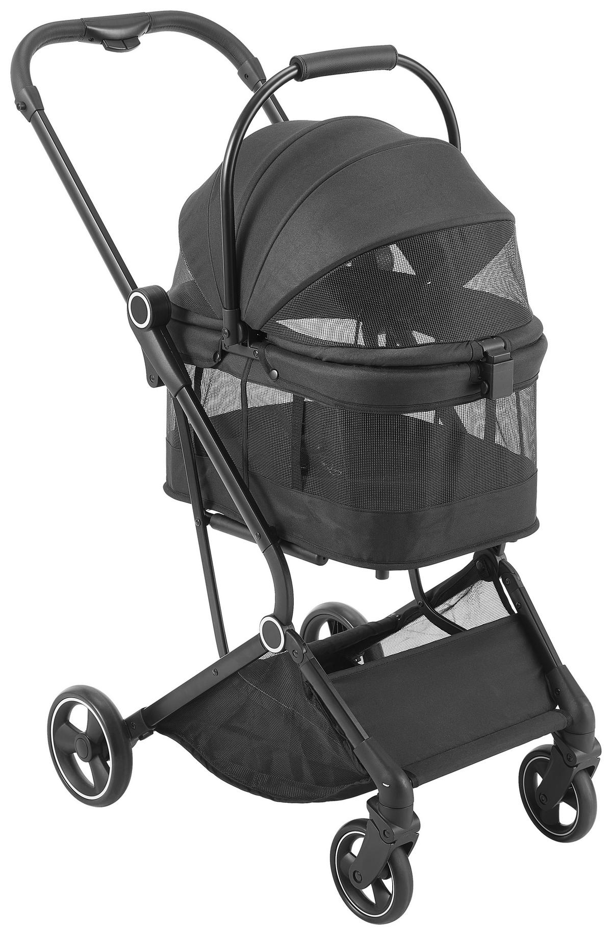 HUNDE-BUGGY Pets  - Schwarz, Basics, Kunststoff/Textil (84.5/50.5/103cm)