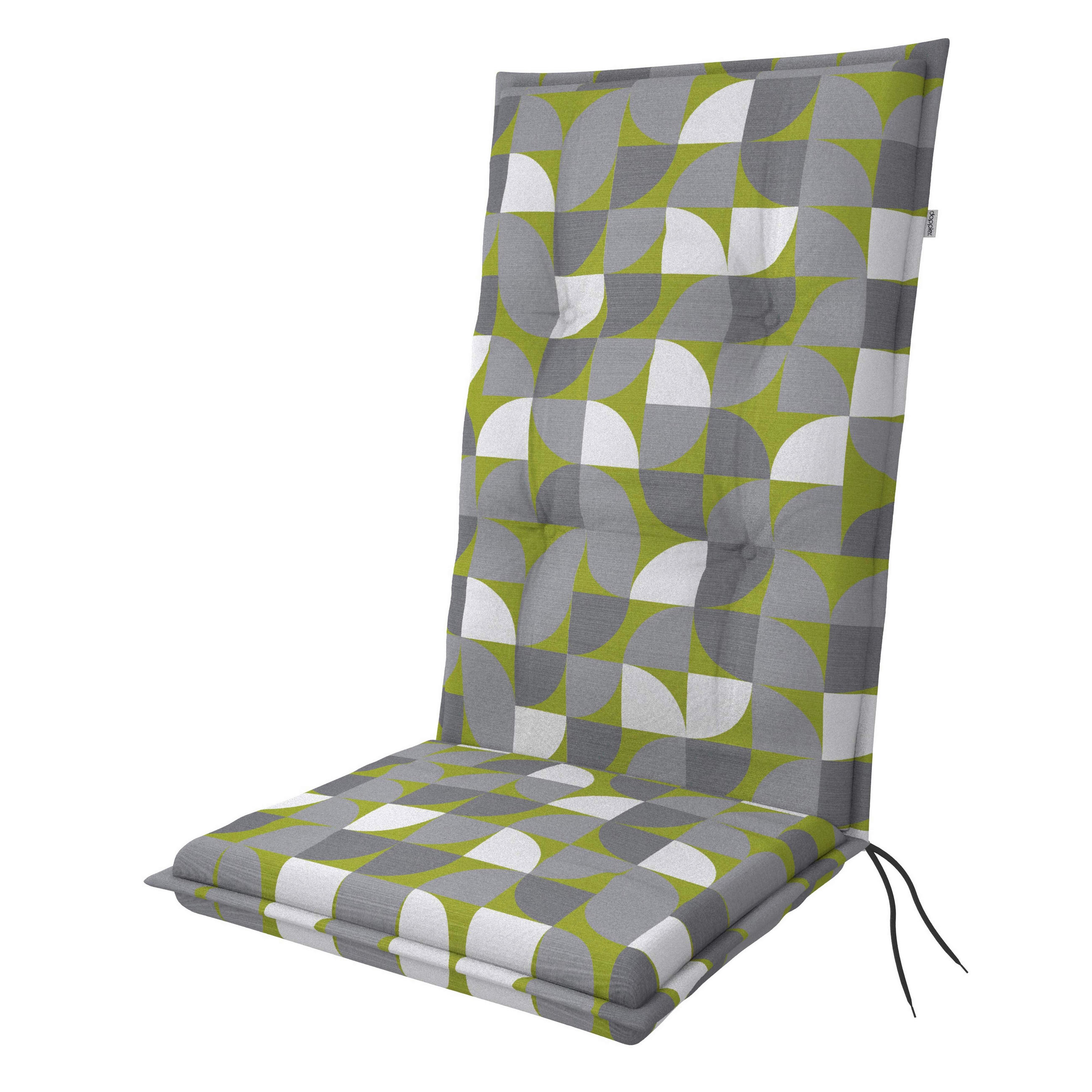 PODLOŽKA NA ŽIDLI, 48/119/6 cm - šedá/bílá, textil (48/119/6cm) - Ambia Garden