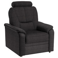 FERNSEHSESSEL in Chenille Graubraun  - Graubraun/Schwarz, KONVENTIONELL, Kunststoff/Textil (90/96/89cm) - Beldomo Comfort