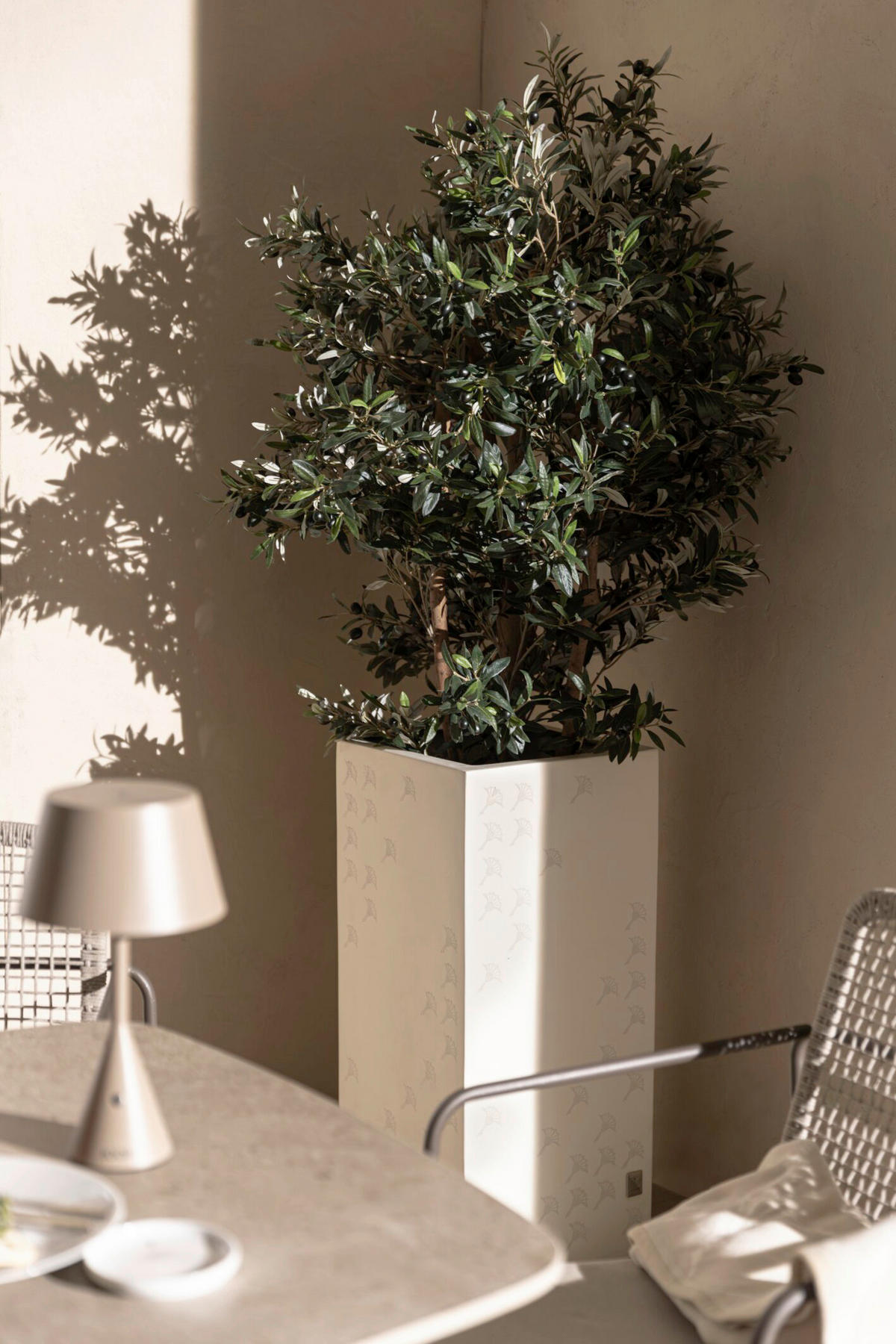 BLUMENKASTEN  - Creme, Design, Stein (35/100/35cm) - Joop!