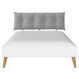 BETT 160/200 cm  in Weiß  - Wildeiche/Weiß, Design, Holz/Holzwerkstoff (160/200cm) - Carryhome