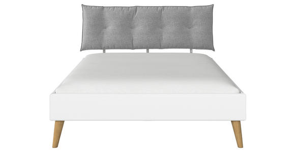 BETT 160/200 cm  in Weiß  - Wildeiche/Weiß, Design, Holz/Holzwerkstoff (160/200cm) - Carryhome