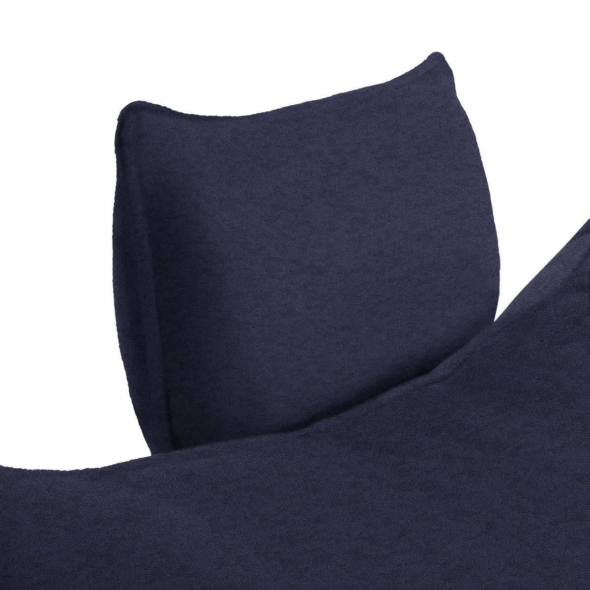 CloseUp von MID.YOU ECKSOFA PRATO Schwarz Flachgewebe.