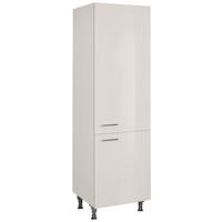 GESCHIRRSCHRANK 60/216,6/58 cm  in Hellgrau  - Edelstahlfarben/Hellgrau, MODERN, Holzwerkstoff/Metall (60/216,6/58cm) - Nobilia
