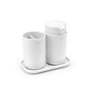 Handfatsset plast  - vit, Basics, plast (16,8/14,9/9,7cm) - Brabantia