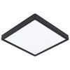 LED-DECKENLEUCHTE 20 W    28,5/28,5/2,8 cm  - Weiss/Schwarz, Basics, Kunststoff/Metall (28,5/28,5/2,8cm) - Novel