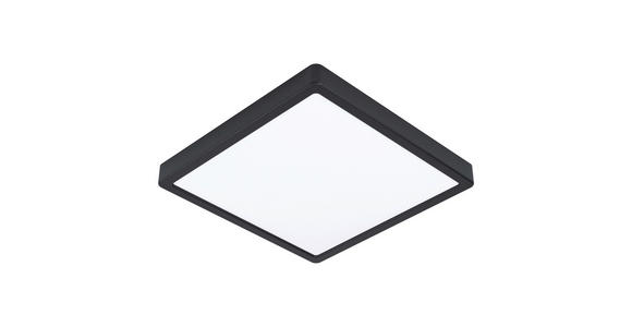 LED-DECKENLEUCHTE 28,5/28,5/2,8 cm   - Schwarz/Weiß, Basics, Kunststoff/Metall (28,5/28,5/2,8cm) - Novel