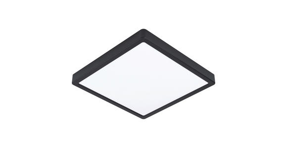 LED-DECKENLEUCHTE 28,5/28,5/2,8 cm - Schwarz/Weiß, Basics, Kunststoff/Metall (28,5/28,5/2,8cm) - Novel