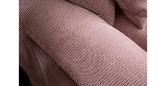 ECKSOFA Rosa Cord  - Schwarz/Rosa, Design, Kunststoff/Textil (284/284cm) - Carryhome