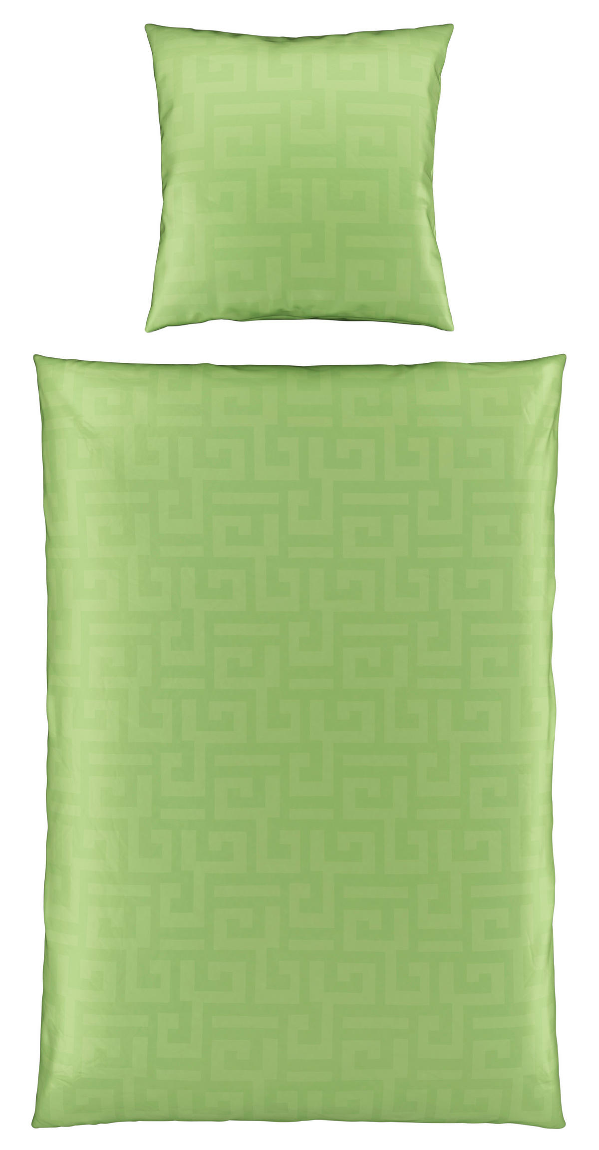 WENDEBETTWÄSCHE Mila Satin 135/200 cm  - Grün, Basics, Textil (135/200cm) - Bio:Vio