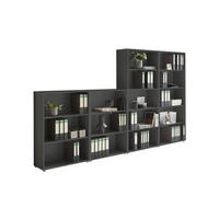 SADA REGÁLŮ, antracitová, 337,6/185,6/33,0 cm - antracitová, Lifestyle, kompozitní dřevo (337,6/185,6/33,0cm) - MID.YOU