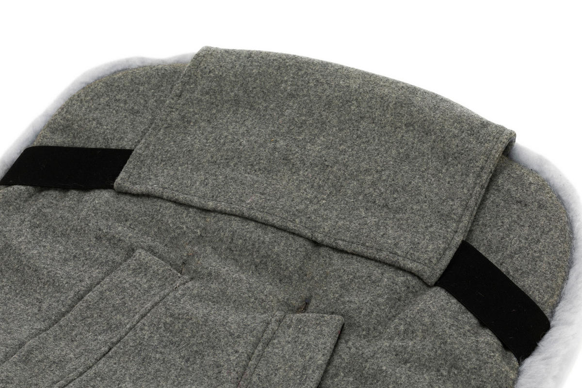 BUGGY-FUßSACK Bernina Wool  - Dunkelgrau, Trend, Textil/Fell (50/100cm) - Jimmylee