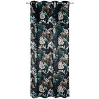 ZÁVĚS S OČKY, neprůsvitné, 135/245 cm - černá, Natur, textil (135/245cm) - Esposa