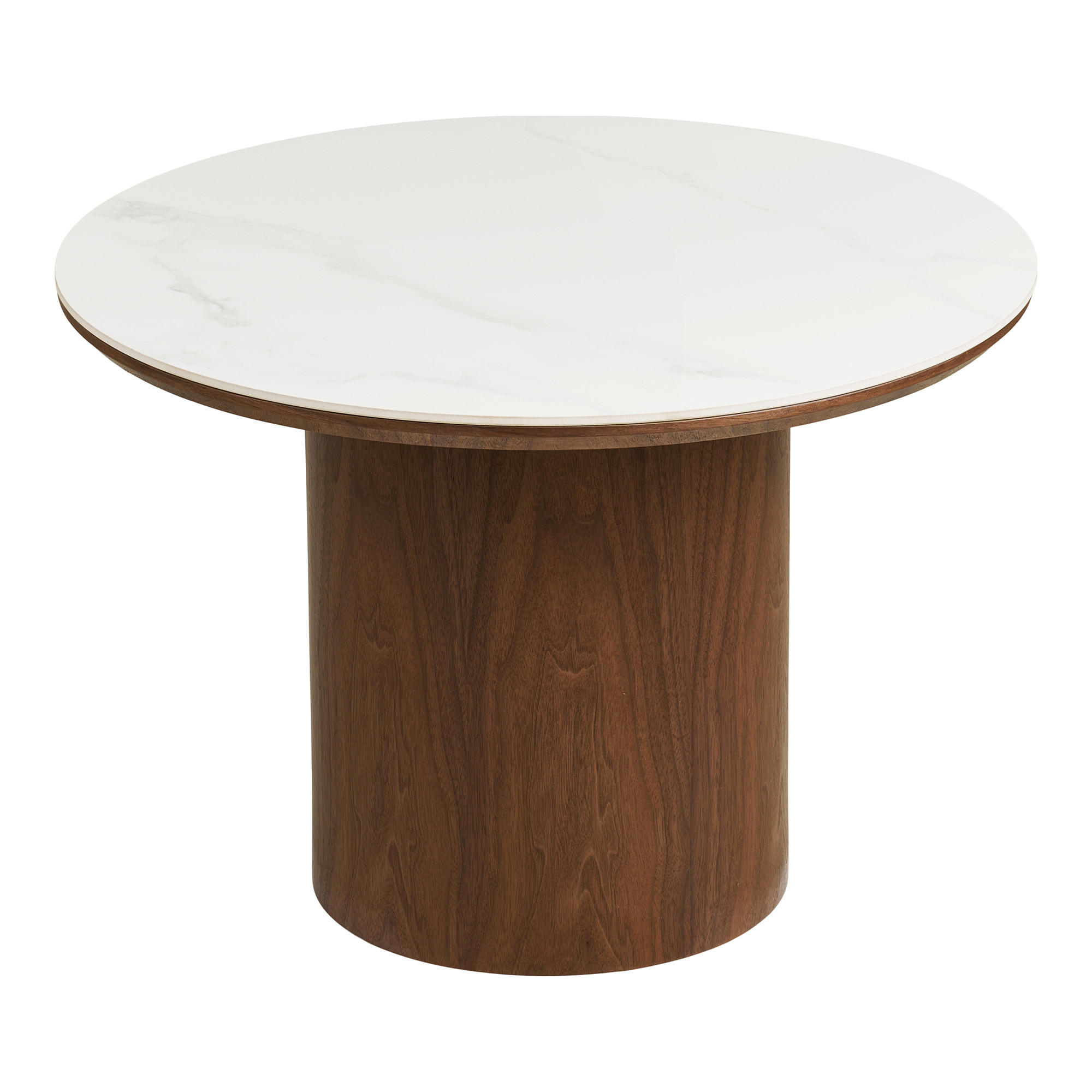 COUCHTISCH Noli Esche furniert 60/60/42 cm rund Eschefarben  - Eschefarben, Design, Holz/Keramik (60/60/42cm) - MID.YOU