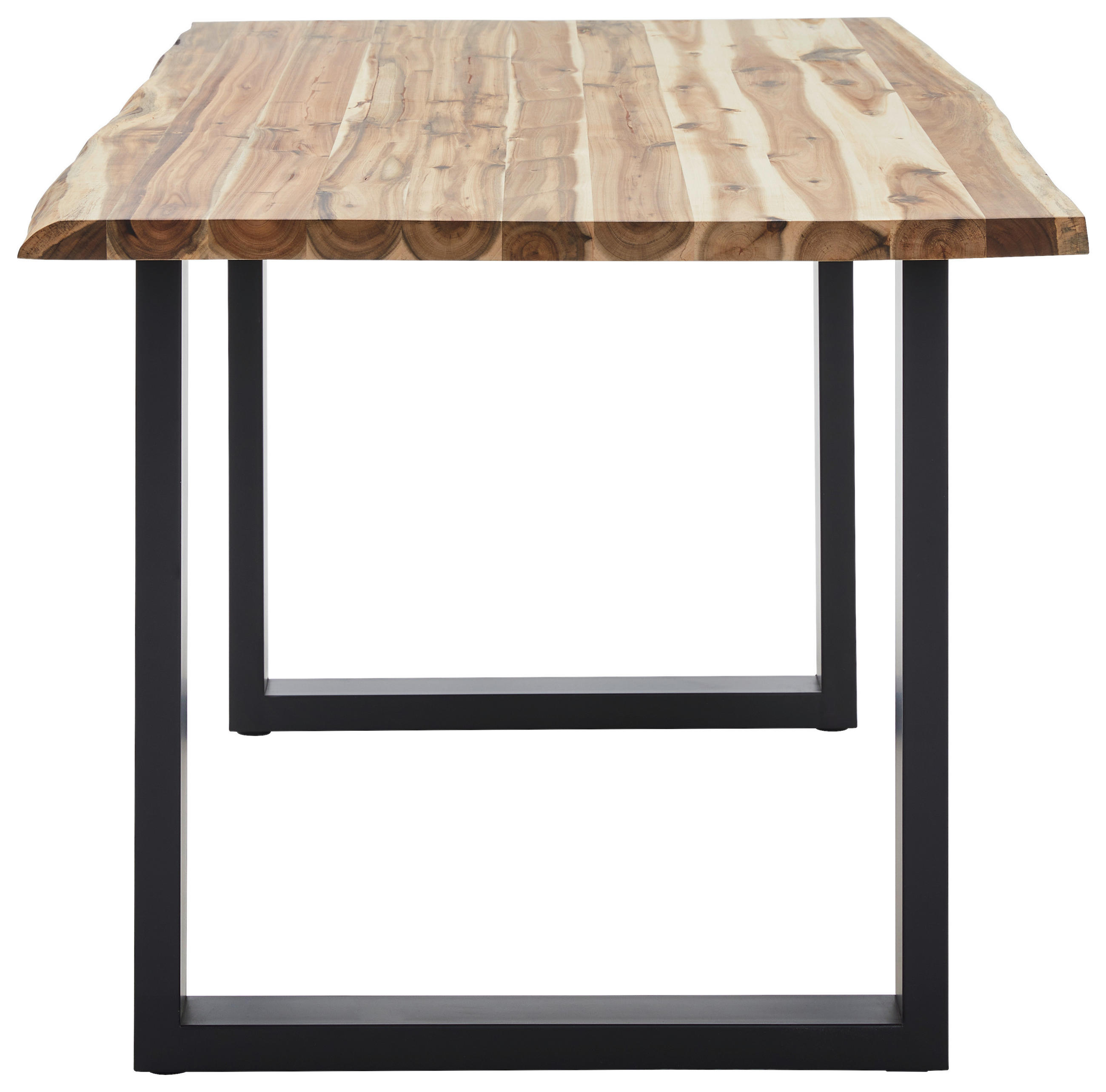 ESSTISCH in Holz 200/100/76 cm   - Schwarz/Akaziefarben, Basics, Holz (200/100/76cm) - MID.YOU