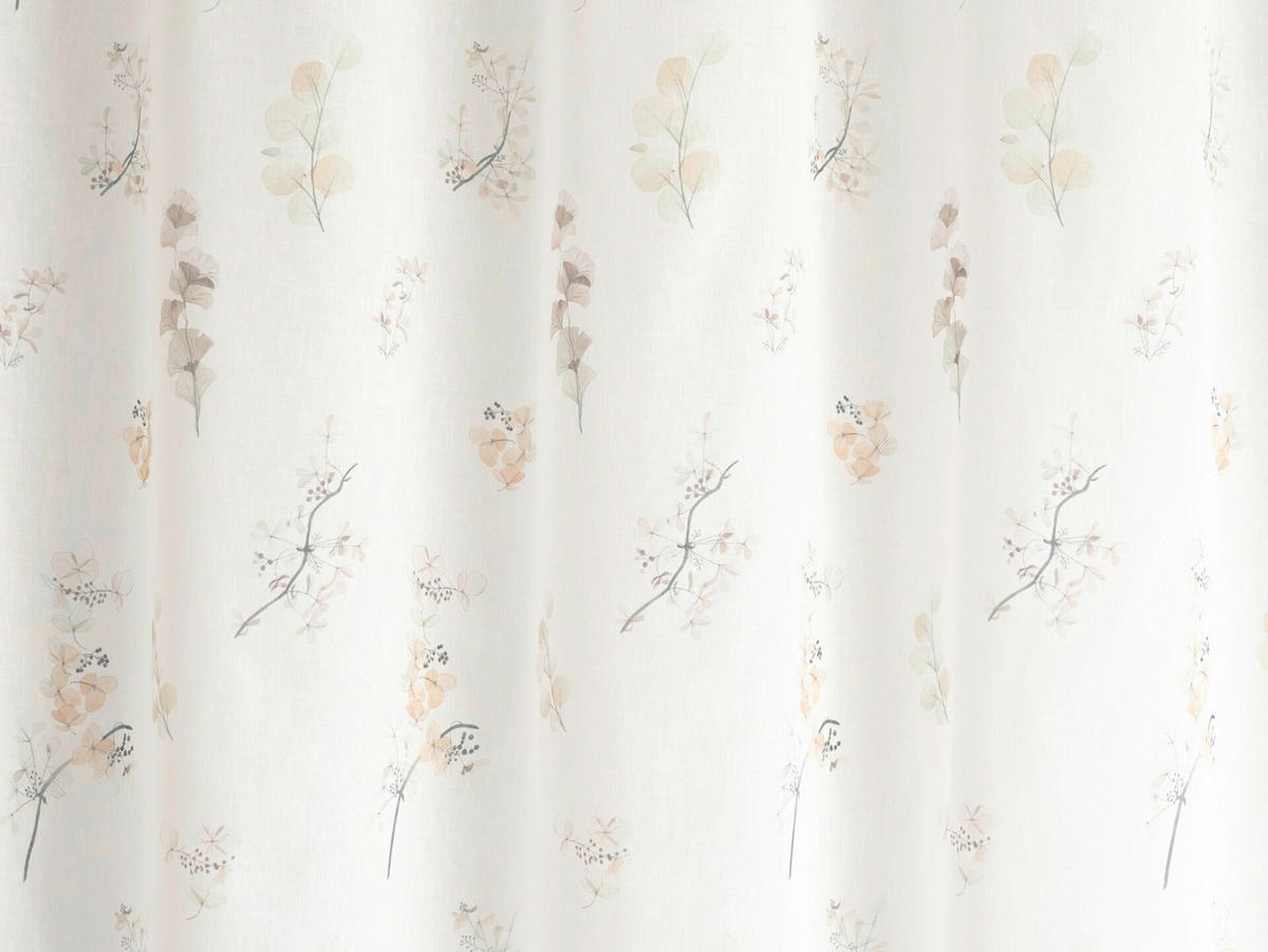 Perdea Tip Plasă  - bej/verde, Basics, textil (300cm)