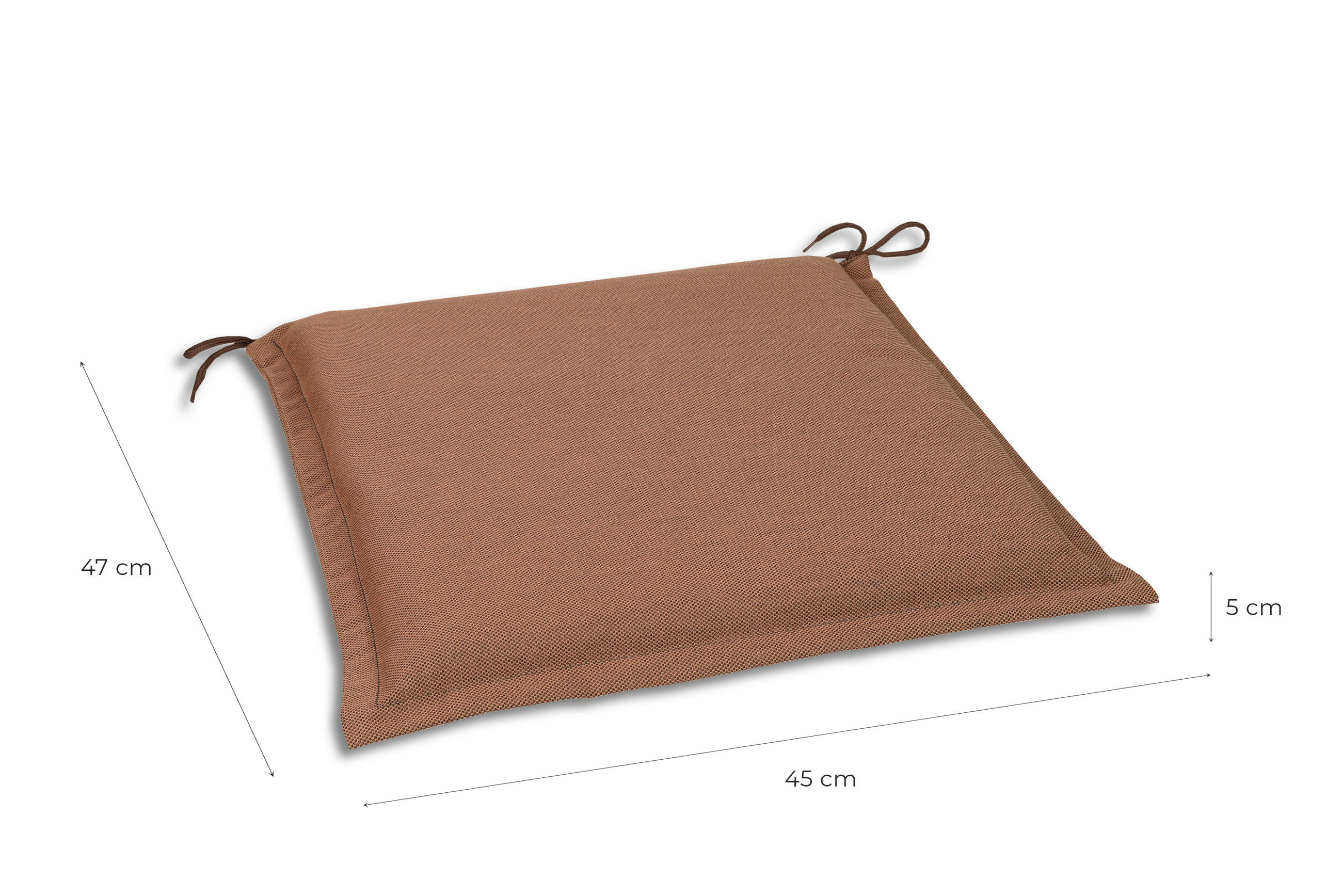 GARTENSITZKISSENSET Uni  - Rot, Basics, Textil (45/5/47cm)