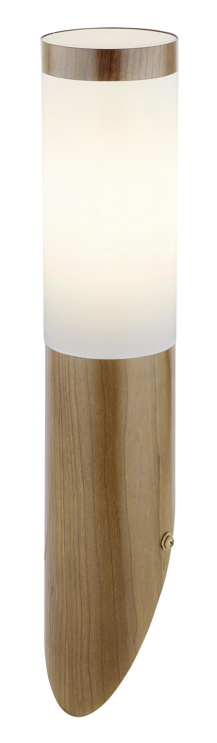 VENKOVNÍ NÁSTĚNNÉ SVÍTIDLO - opál/hnědá, Basics, kov/plast (7,6/39cm) - Globo