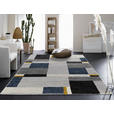 WEBTEPPICH 65/130 cm Palazzo Bloc  - Blau/Gelb, LIFESTYLE, Textil (65/130cm) - Novel