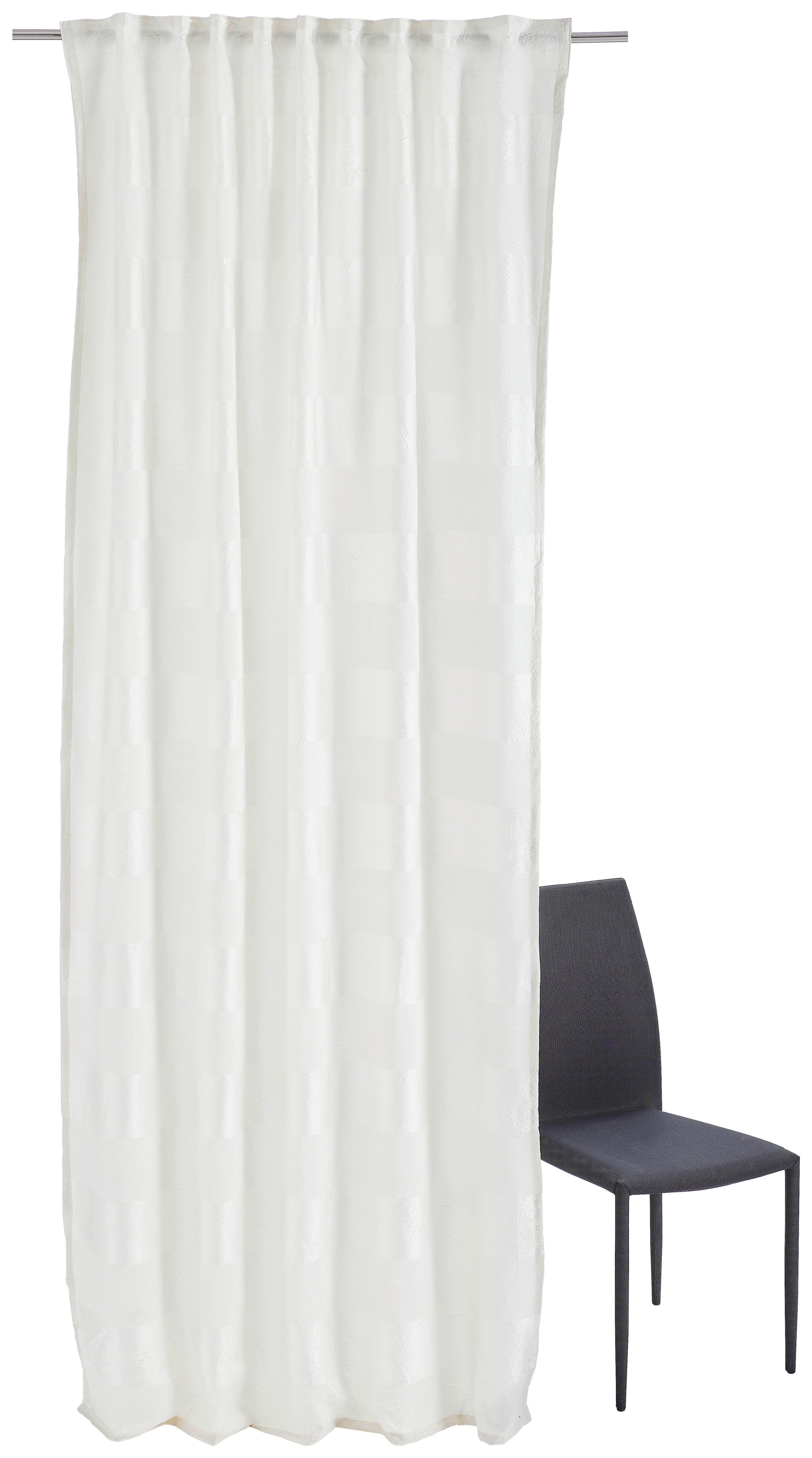 FERTIGVORHANG GISBORNE blickdicht 135/245 cm   - Weiß, Basics, Textil (135/245cm) - Esposa