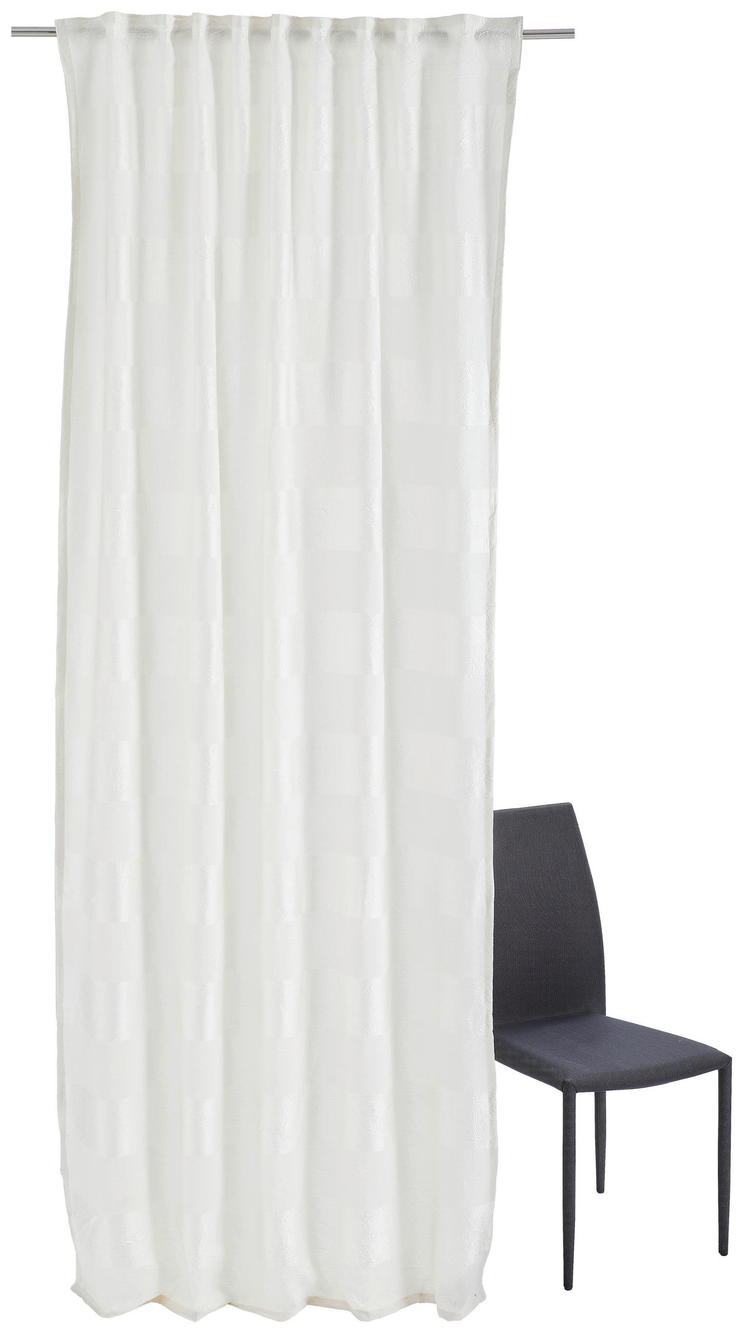 FERTIGVORHANG GISBORNE blickdicht 135/245 cm - Weiß, Basics, Textil (135/245cm) - Esposa
