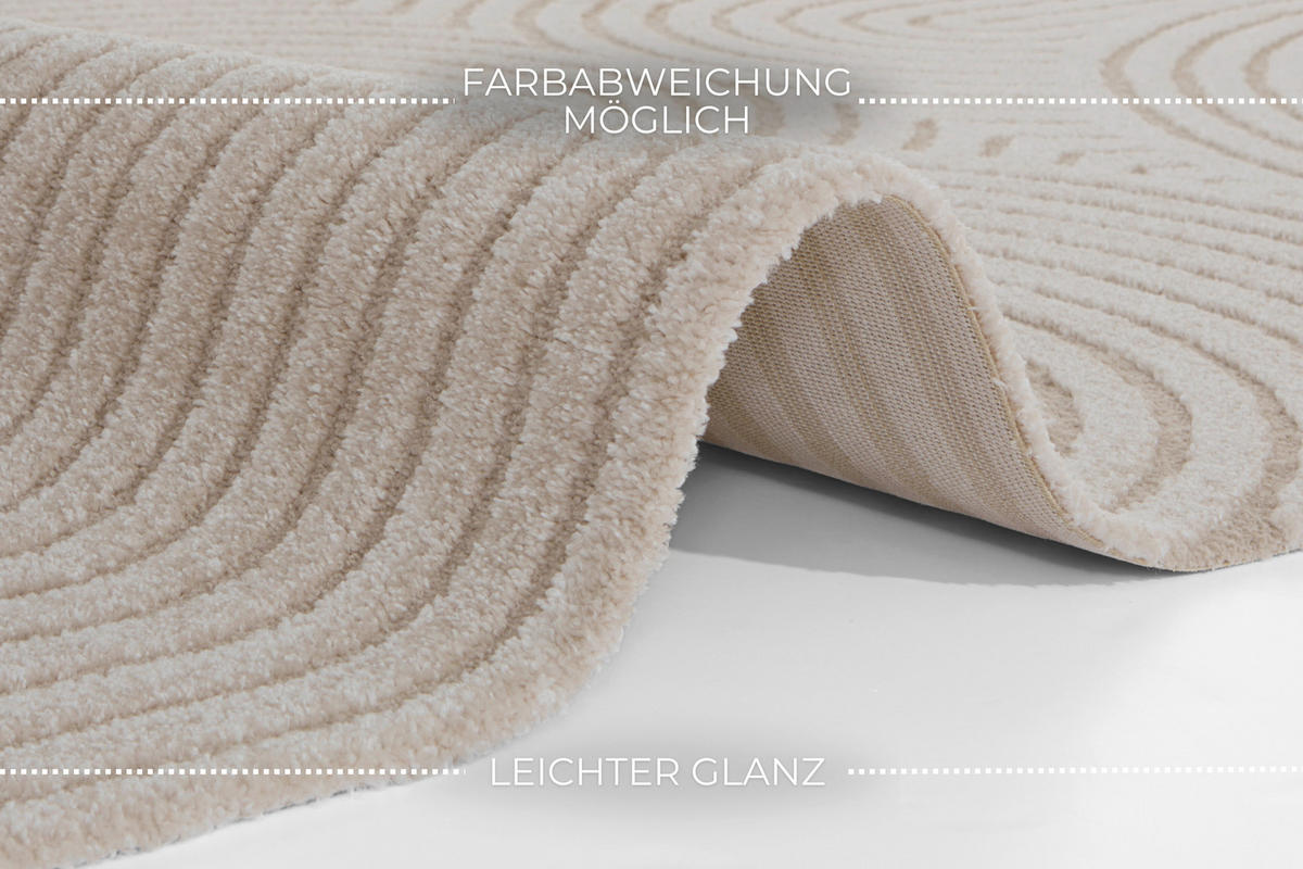 HOCHFLORTEPPICH 200/290/290 cm New York Creme, Beige  - Beige/Creme, Basics, Kunststoff/Textil (200/290/290cm) - Elle Decoration