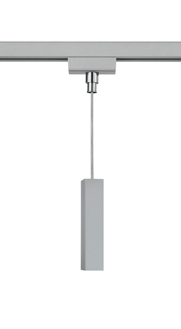 SCHIENENSYSTEM-ADAPTER DUOLINE TRACK-SYSTEM 6/34,5/3 cm   - Titanfarben, Basics, Kunststoff (6/34,5/3cm) - Trio Leuchten