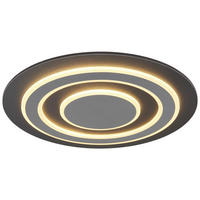 DECKENLEUCHTE 48/5,2 cm   - Anthrazit/Opal, Design, Kunststoff/Metall (48/5,2cm) - Novel