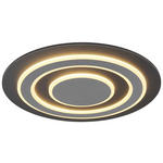 DECKENLEUCHTE 40 W  48/5,2 cm    - Anthrazit/Opal, Design, Kunststoff/Metall (48/5,2cm) - Novel