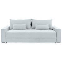 SCHLAFSOFA  mit Liegefunktion, Rücken echt, haustierfreundlicher Bezug Cord Grau  - Schwarz/Grau, KONVENTIONELL, Kunststoff/Textil (233/92/108cm) - Carryhome