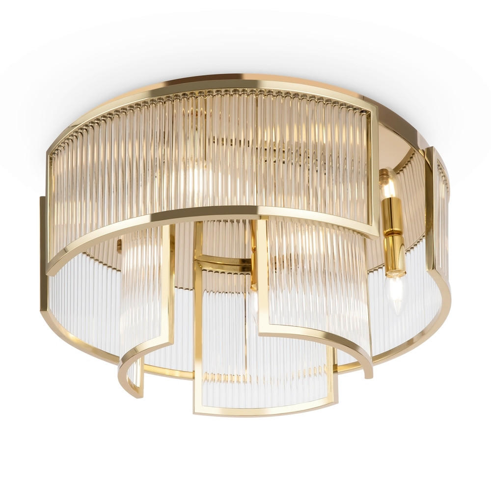 TAKLAMPA Modern 55,4/28,2 cm  - guldfärgad, Design, metall/glas (55,4/28,2cm) - MAYTONI