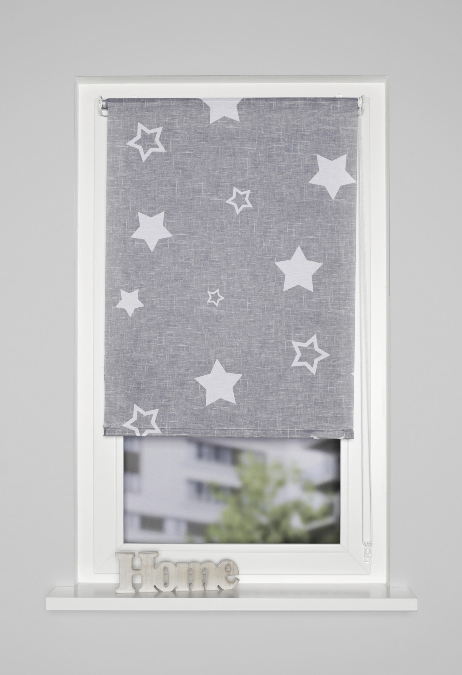 KLEMMROLLO 45/150 cm  - Grau, KONVENTIONELL, Textil (45/150cm)