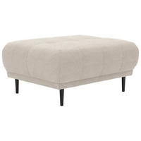 HOCKER in Textil Beige  - Beige/Schwarz, Design, Holz/Textil (93/45/77cm) - Stylife