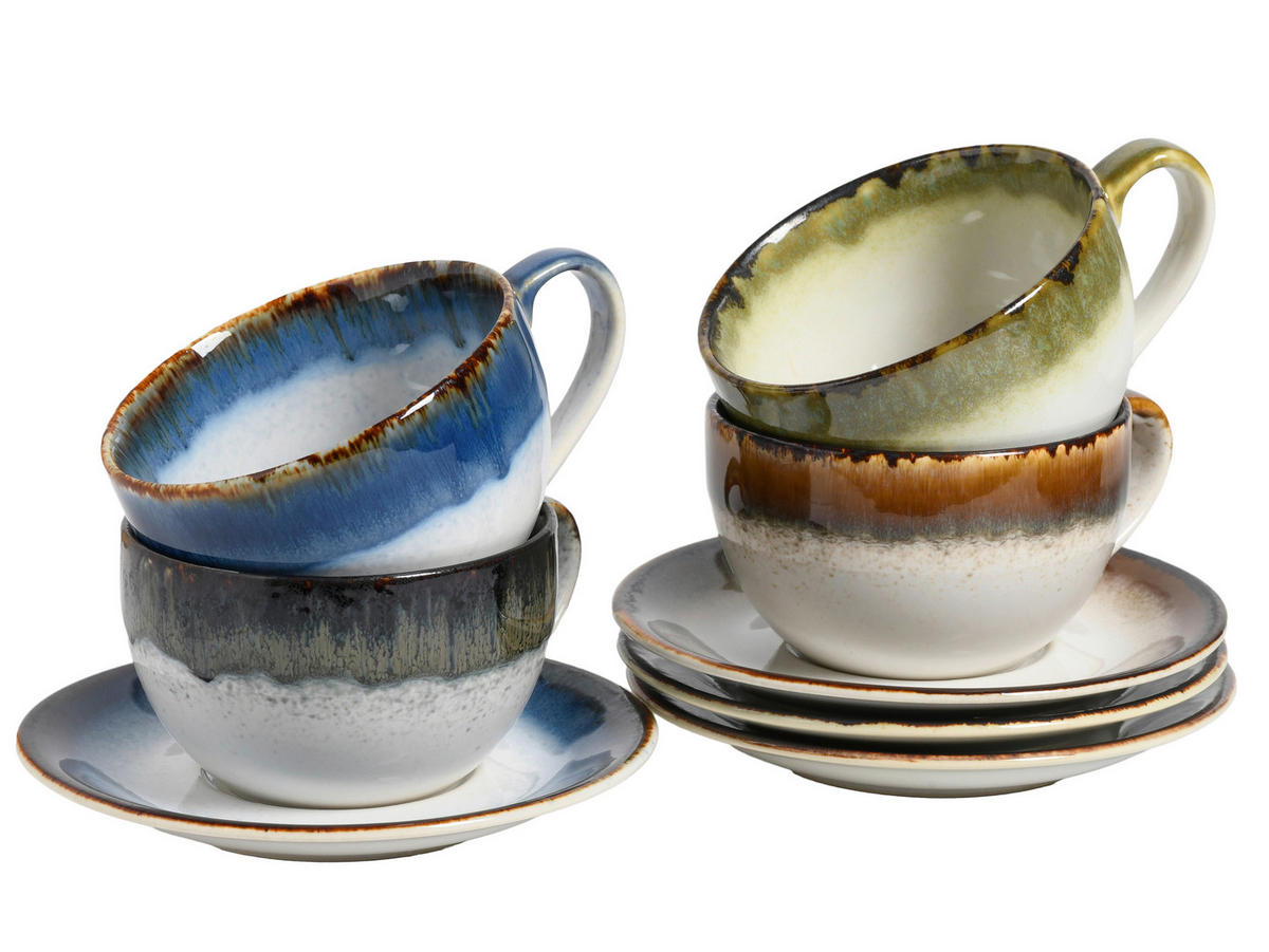 TASSENSET Cascade 8-teilig  - Multicolor, Basics, Keramik (30/30/30cm) - Creatable