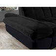 ECKSOFA in Mikrofaser Graphitfarben  - Schwarz/Graphitfarben, Design, Textil/Metall (204/341cm) - Xora