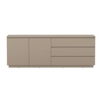 SIDEBOARD Bilbao  in 200/72/34,5 cm  - Taupe, Design, Holzwerkstoff (200/72/34,5cm) - MID.YOU