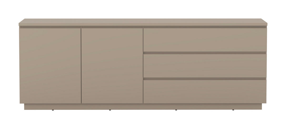SIDEBOARD Bilbao  in 200/72/34,5 cm  - Taupe, Design, Holzwerkstoff (200/72/34,5cm) - MID.YOU