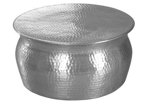 KONFERENČNÍ STOLEK, barvy stříbra, kov, 60/60/30,5 cm - barvy stříbra, Lifestyle, kov (60/60/30,5cm) - MID.YOU
