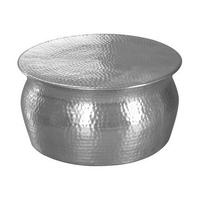 KONFERENČNÍ STOLEK, barvy stříbra, kov, 60/60/30,5 cm - barvy stříbra, Lifestyle, kov (60/60/30,5cm) - MID.YOU