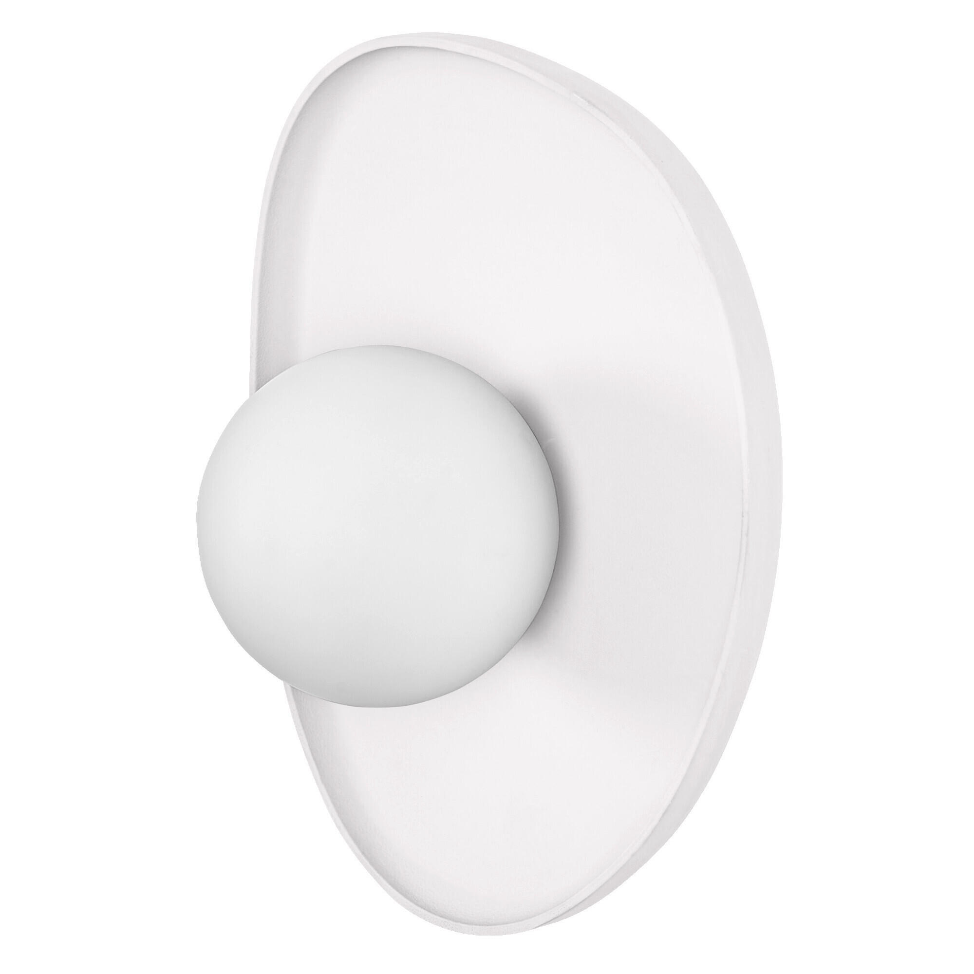 WANDLEUCHTE 20/13,5/26 cm   - Weiß, Natur, Glas/Stein (20/13,5/26cm) - Ledvance