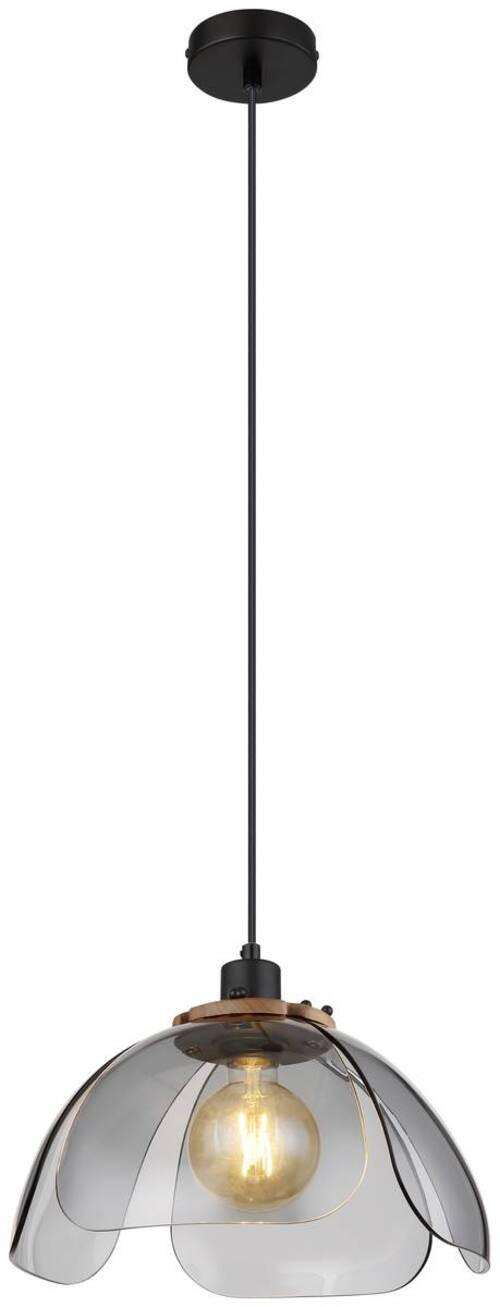 HÄNGELEUCHTE 34/120 cm    - Schwarz, Basics, Glas/Metall (34/120cm) - Globo