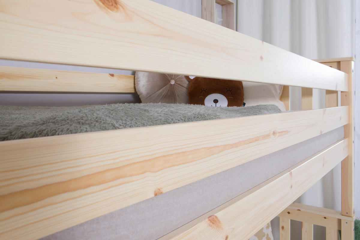 ETAGENBETT - Naturfarben, MODERN, Holz (90/200cm) - MID.YOU