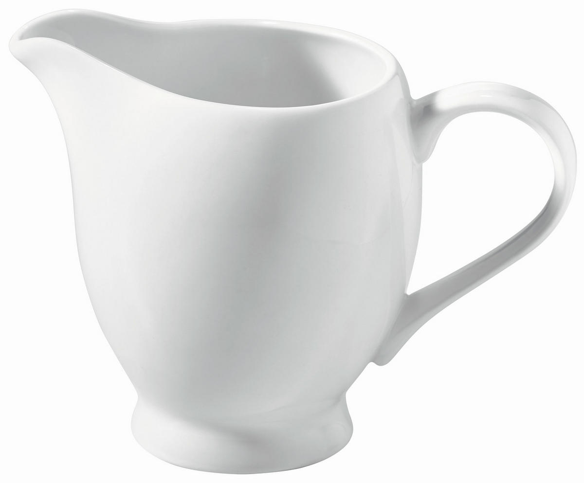 KANVIČKA NA MLIEKO SUNSET  - biela, Basics, keramika (9/9,5cm) - Novel