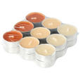 TEELICHTSET 18 Stück  - Champagner/Beige, Basics, Naturmaterialien/Paraffin (11,4/2,9cm) - Ambia Home