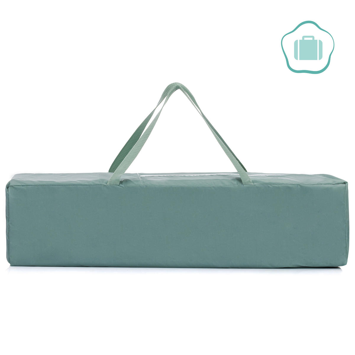 REISEBETT Türkis  - Türkis, Basics, Textil/Metall (120/60/76cm) - Fillikid