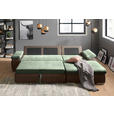 ECKSOFA in Flachgewebe Braun, Olivgrün 271/175 cm - Braun/Olivgrün, Design, Kunststoff/Textil (271/175cm) - Xora